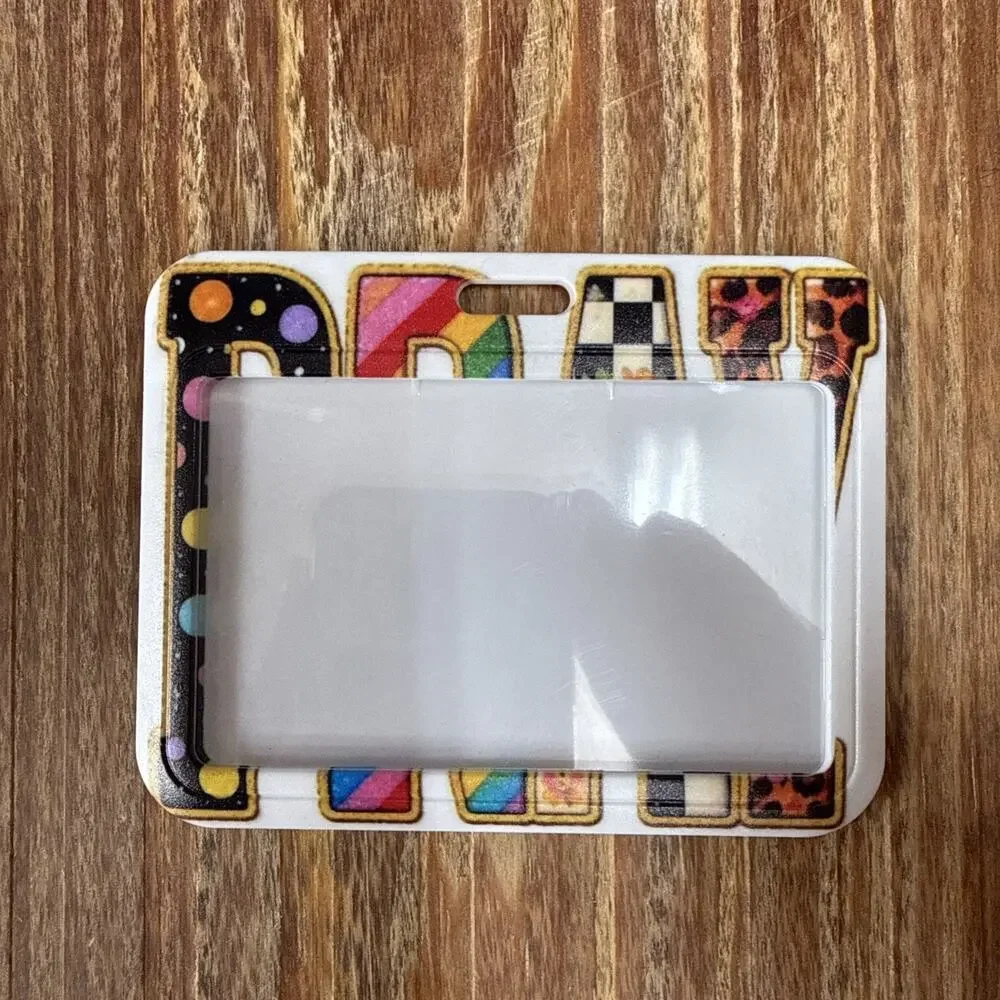 Unbranded plastic badge